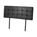 PU Leather Double Bed Deluxe Headboard Bedhead - Black-1