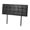 PU Leather Queen Bed Deluxe Headboard Bedhead - Black-1