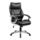 PU Leather Office Chair Executive Padded Black-1