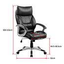 PU Leather Office Chair Executive Padded Black-8