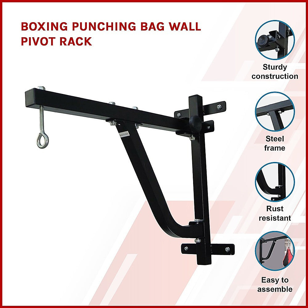 Boxing Punching Bag Wall Pivot Rack