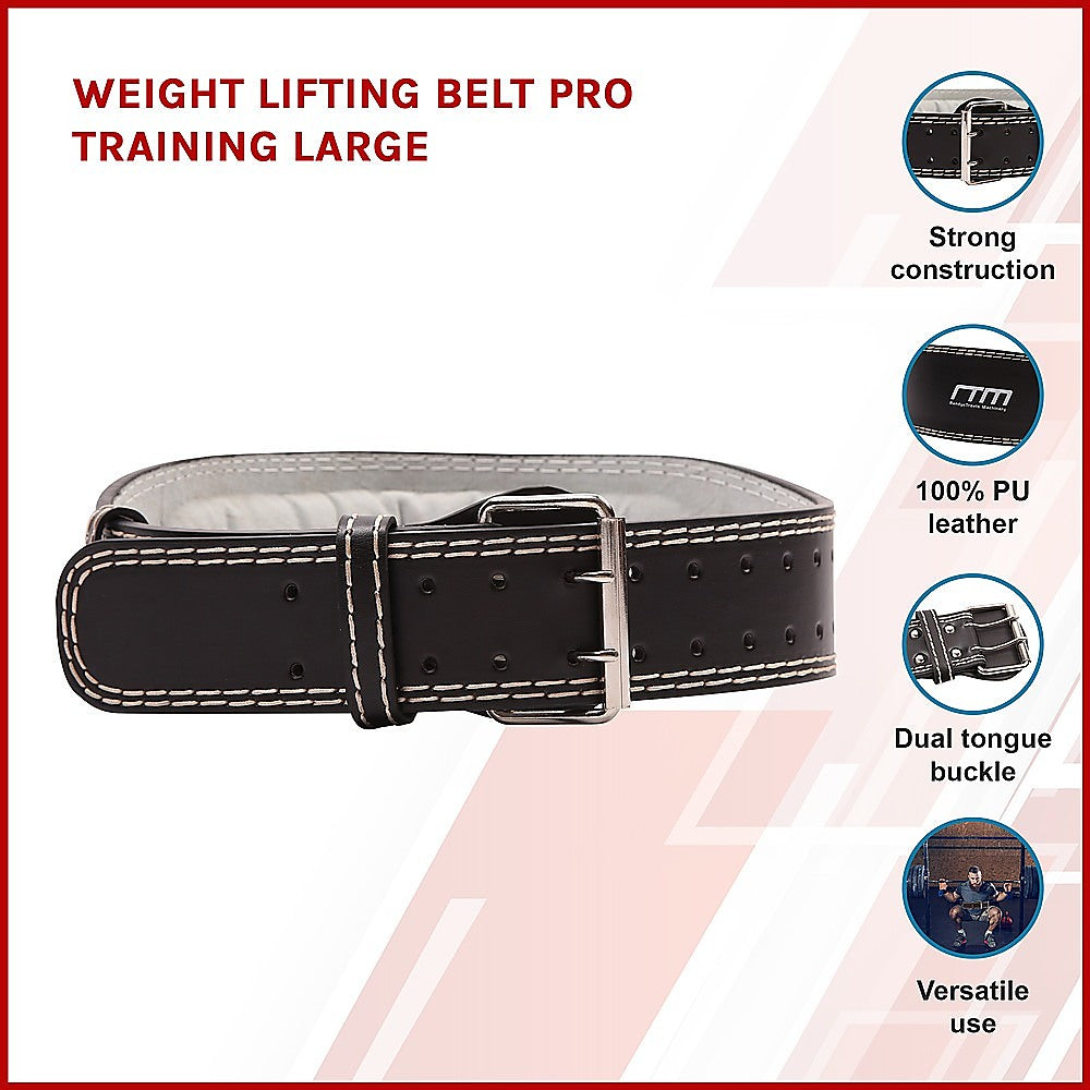 Weight Lifting Belt Pro Training Large - 0