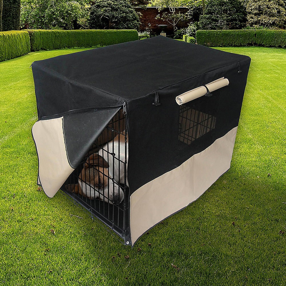 36" Pet Dog Crate with Waterproof Cover - 0
