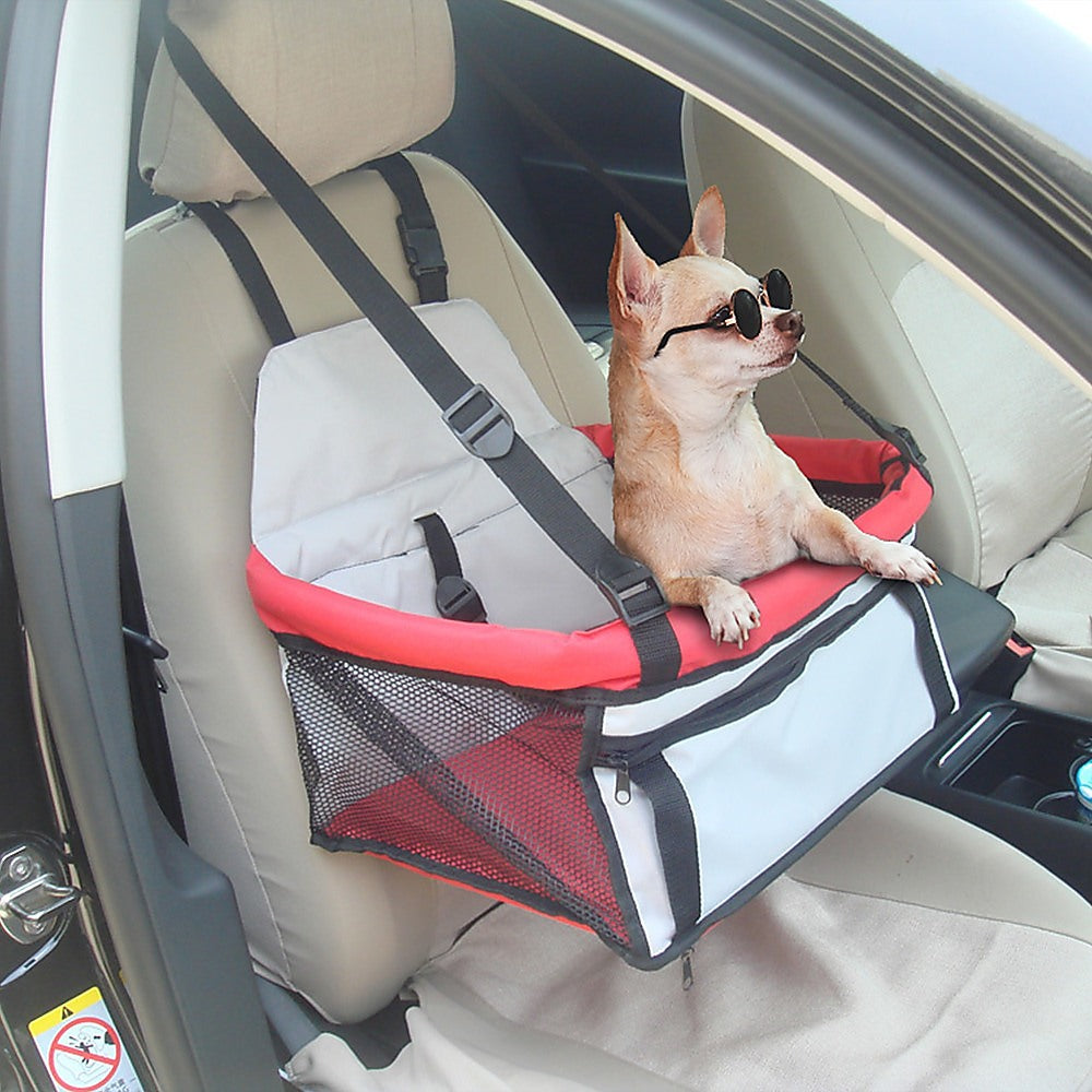 Dog Pet Car Safety Booster Seat Carrier - 0