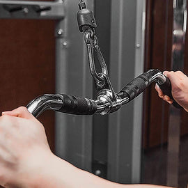 Randy & Travis Rubber-Coated Revolving Curl Row Bar Attachment - 0