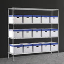Modular Chrome Wire Storage Shelf 1500 x 600 x 1800 Steel Shelving-2