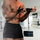 Forearm Wrist Grip Strength Roller Exercise Bar Home Gym Training-3