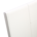 Single PU Leather Bed Frame White-4