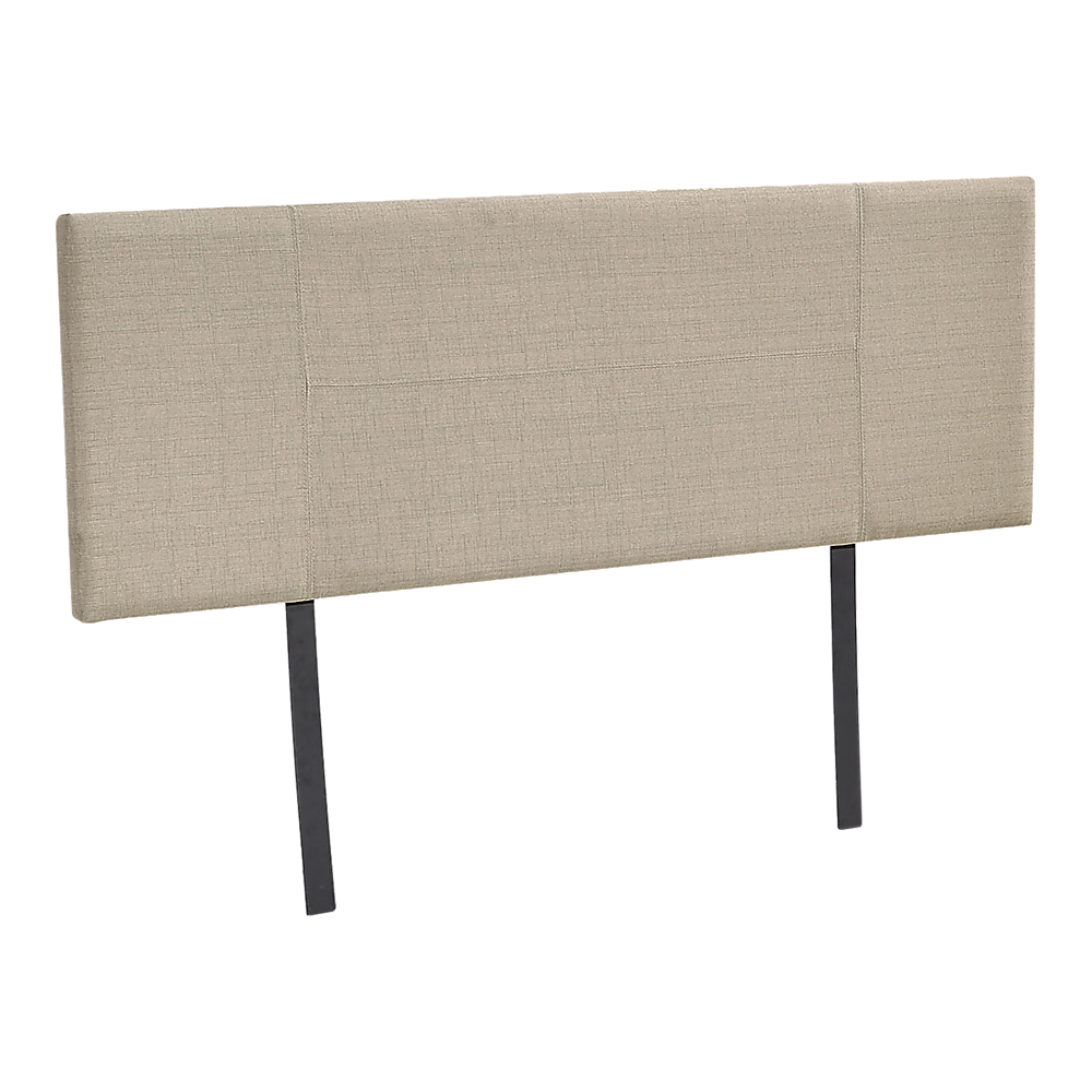 Linen Fabric Double Bed Headboard Bedhead - Grey