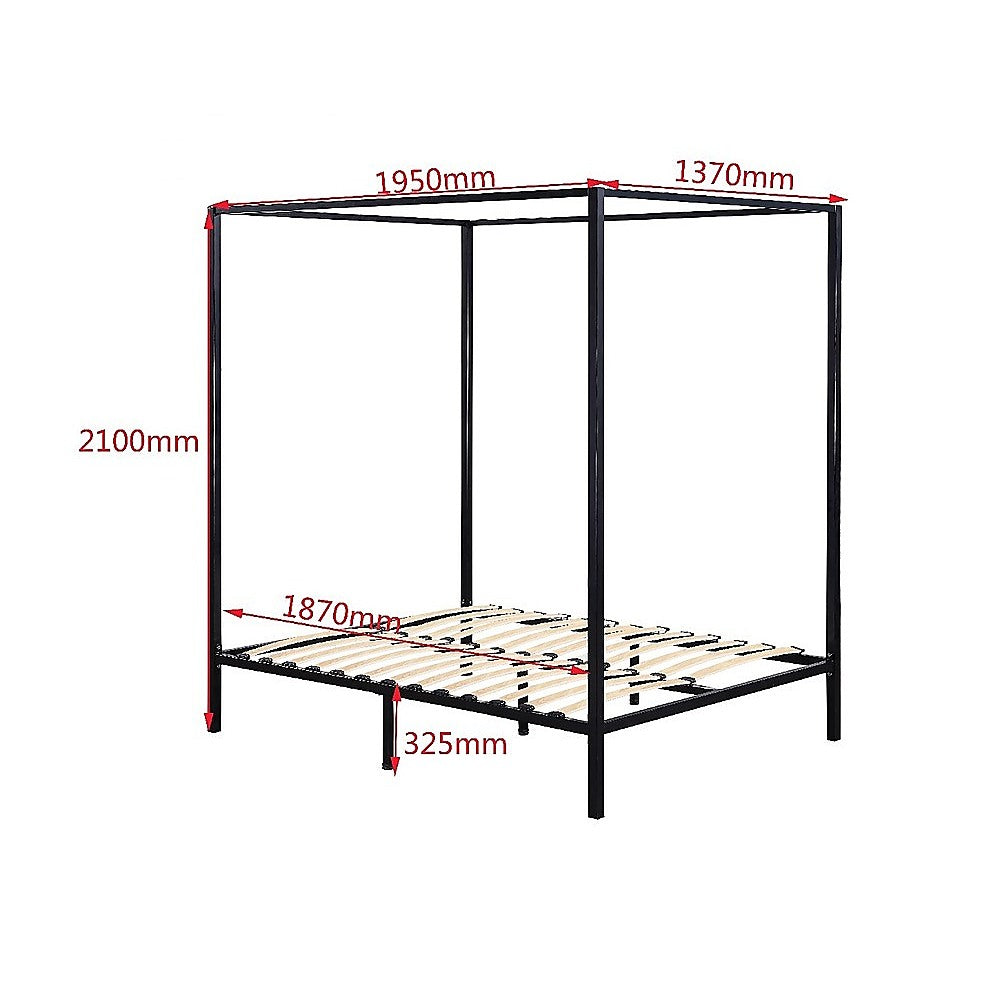 4 Four Poster Double Bed Frame