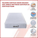 Contour Encased Coil Single Mattress – Hybrid Support with CertiPUR-US® Certified Foam Comfort Layers-3