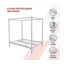 4 Four Poster Queen Bed Frame-3
