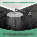 300mm Brass Shower Head Round Chrome Showerhead-6