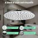 300mm Brass Shower Head Round Chrome Showerhead-8