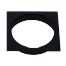 Square Black Floor Grate Drain 110 mm Full Brass Construction-9