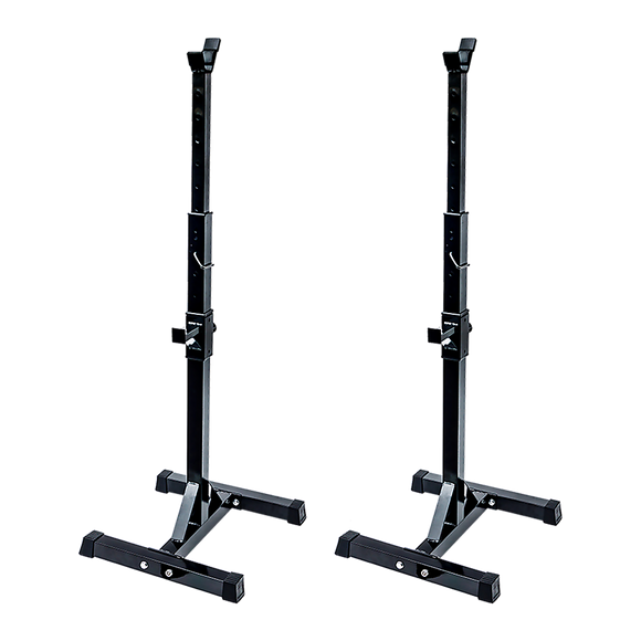 Pair of Adjustable Squat Rack Sturdy Steel Barbell Bench Press Stands GYM/HOME