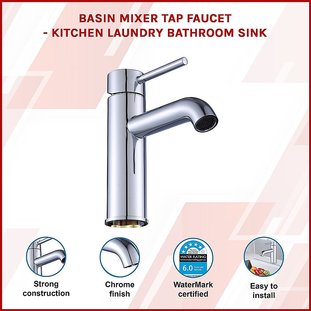 Basin Mixer Tap Faucet -Kitchen Laundry Bathroom Sink