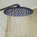 200mm Shower Head Round 304SS Electroplated Matte Black Finish-2