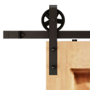 2M Big Spoke Wheel Sliding Barn Door Hardware-1