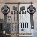 2M Big Spoke Wheel Sliding Barn Door Hardware-6