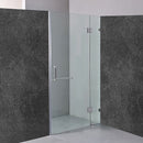 100 x 200cm Wall to Wall Frameless Shower Screen 10mm Glass By Della Francesca-2
