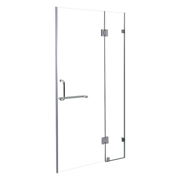 110 x 200cm Wall to Wall Frameless Shower Screen 10mm Glass By Della Francesca