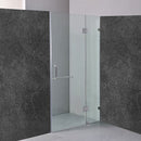110 x 200cm Wall to Wall Frameless Shower Screen 10mm Glass By Della Francesca-2