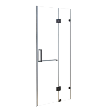 100 x 200cm Wall to Wall Frameless Shower Screen 10mm Glass By Della Francesca