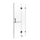 90 x 200cm Wall to Wall Frameless Shower Screen 10mm Glass By Della Francesca-1