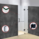 100 x 200cm Wall to Wall Frameless Shower Screen 10mm Glass By Della Francesca-4