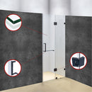 110 x 200cm Wall to Wall Frameless Shower Screen 10mm Glass By Della Francesca-4