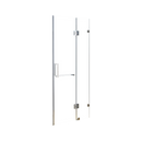 120 x 200cm Wall to Wall Frameless Shower Screen 10mm Glass By Della Francesca-1