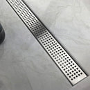 1000mm Bathroom Shower Stainless Steel Grate Drain w/Centre outlet Floor Waste Square Pattern-2