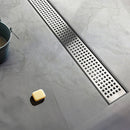 1000mm Bathroom Shower Stainless Steel Grate Drain w/Centre outlet Floor Waste Square Pattern-10