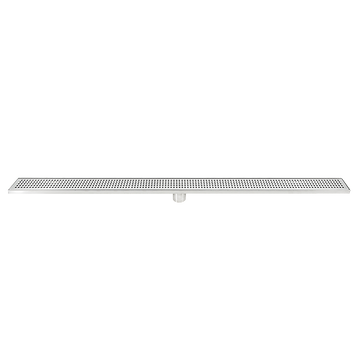 1200mm Bathroom Shower Stainless Steel Grate Drain w/Centre outlet Floor Waste Square Pattern