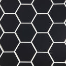 Tiles 3D Peel and Stick Wall Tile Hexagonal Mosaic Black 10 Sheets-6