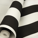 Modern Fashion Black & White Stripes Wallpaper Wall Mural-5