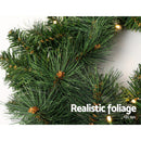 Jingle Jollys 1.8m Christmas Garland with LED lights Party Xmas Decorations-6