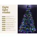 Jingle Jollys Christmas Tree 2.1m Xmas Tree Decoration 8 Light Mode Multi Colour-6