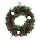 Jingle Jollys 2FT 60CM Christmas Wreath with Decor Xmas Tree Decoration-2