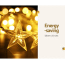 Jingle Jollys Solar Christmas Lights 80 LED 3M Icicle Light Star Decorations-3