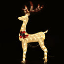 1.5M Christmas Lights Reindeer 100 LED Decorations Jingle Jollys-1