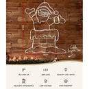 1M Christmas Lights 248 LED Santa Motif Light Decorations Jingle Jollys-3