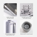 A5 Flat Water Bottle Portable Travel Mug BPA Free Water Bottle (Grey) - RnR Galore
