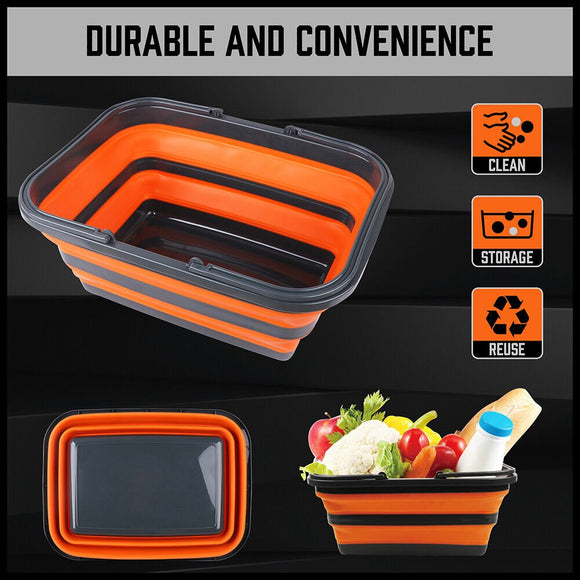 Adjustable Collapsible Sink 16L Large Portable Basket Wash Basin Outdoor Camping - RnR Galore