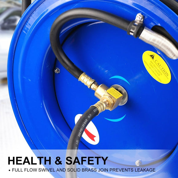 Air Hose Retractable Rewind Reel Automotive Industrial 15m - RnR Galore