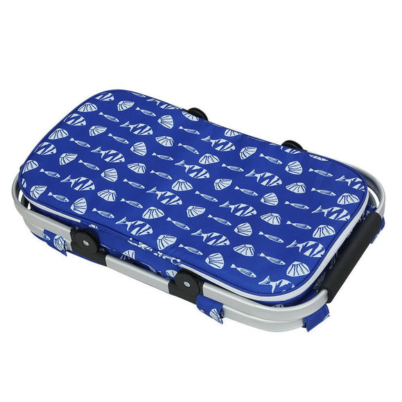 Alfresco Picnic Basket Folding Bag Hamper Food Insulated Cover Storage - RnR Galore