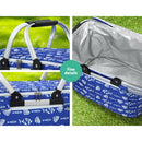 Alfresco Picnic Basket Folding Bag Hamper Food Insulated Cover Storage - RnR Galore