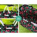 Alfresco Picnic Basket Folding Bag Hamper Food Storage Insulated - RnR Galore