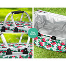 Alfresco Picnic Basket Folding Bag Hamper Insulated Food Cover Storage - RnR Galore
